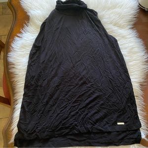 Vince Camuto Size Small Sleeveless Black Turtle Neck Top